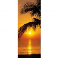 FOTOTAPETA Palmy Beach Sunrise 92x220 CM - fototapeta-komar-farbud.jpg